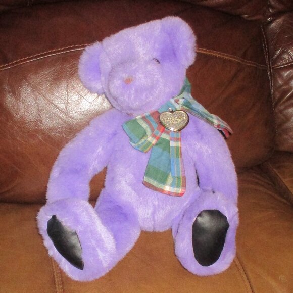 Victoria's Secret Gund Purple Bear 1992 Vintage Rare - Picture 2 of 5